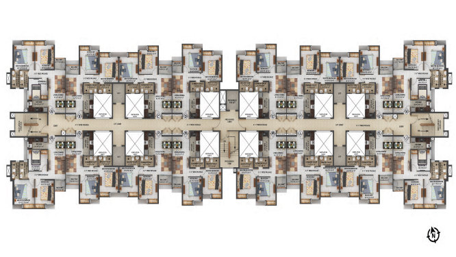 Oberoi Realty Bandra East Floor Plan - 2 3 4 BHK Layouts