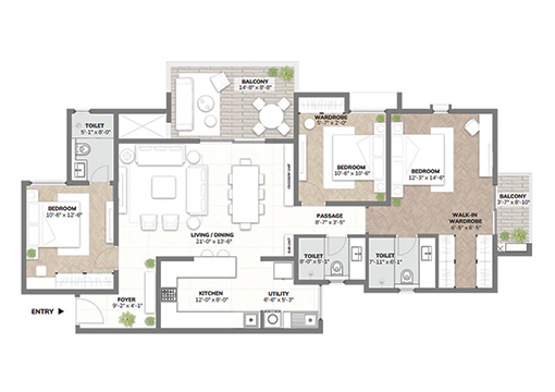 Oberoi Vrindavan floor plan1